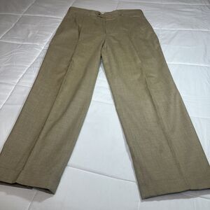 Berle Men's 36 Pleated Trousers Wool Blend Cuffed VTG